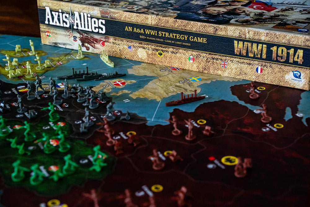 Renegade Game Studios Axis & Allies WWI rulebook updates showing errata corrections.