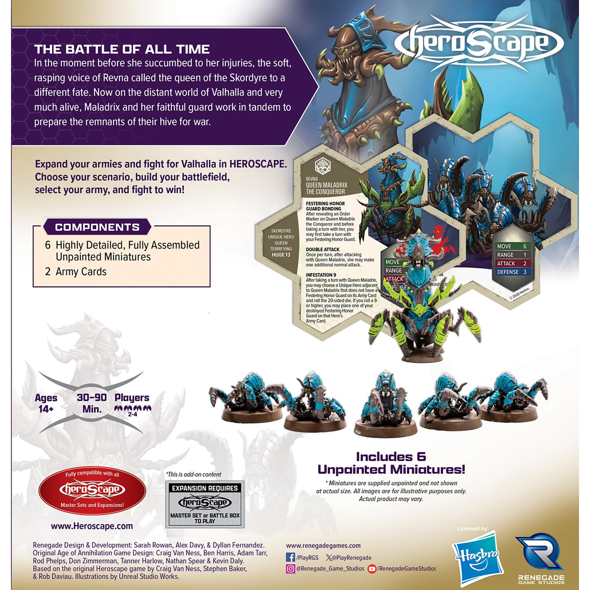 Renegade Game Studios Heroscape Rising Tide Festering Honor Guard figures for relentless assaults