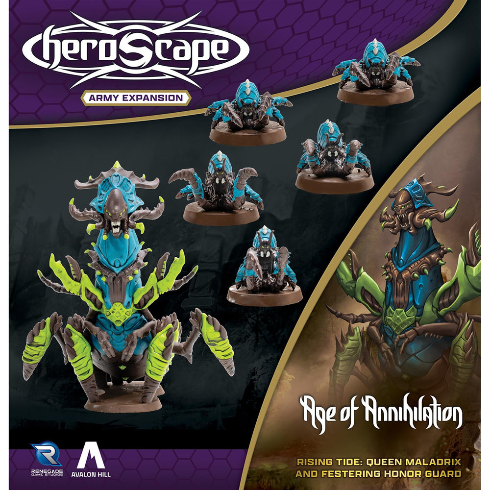Renegade Game Studios Heroscape Rising Tide unpainted miniatures ready for customization
