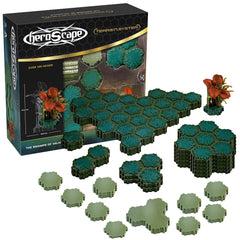 Renegade Heroscape swamp water tiles enhance moody battle ambience