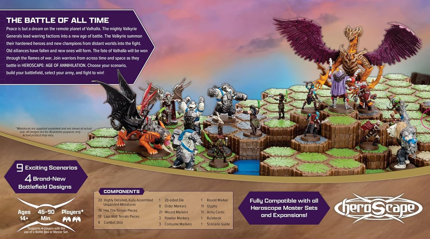 Renegade Heroscape hex tiles with seventy-four pieces for dynamic maps