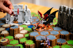 Renegade Heroscape wall terrain with 23 pieces supports varied defenses