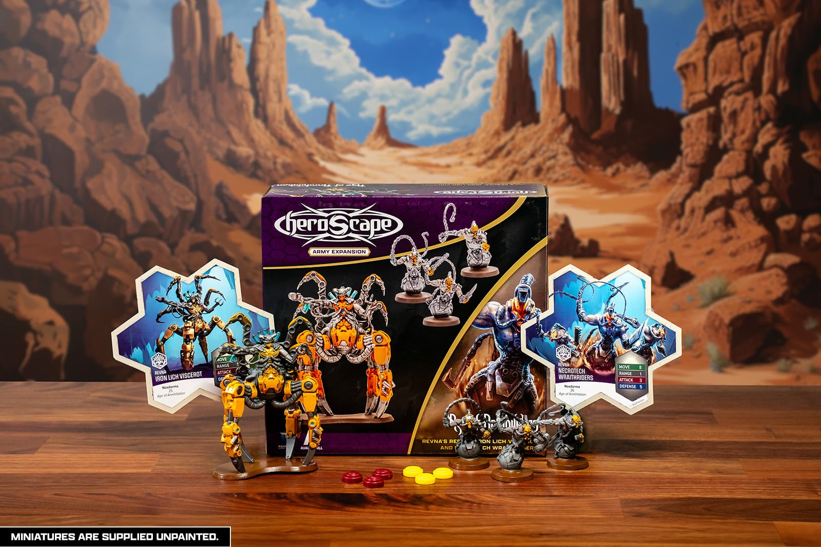 Renegade Heroscape Revna's Rebuke expansion cards and markers help track battles