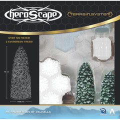 Renegade Heroscape winter terrain set enhances scenario variety and Valhalla campaigns.