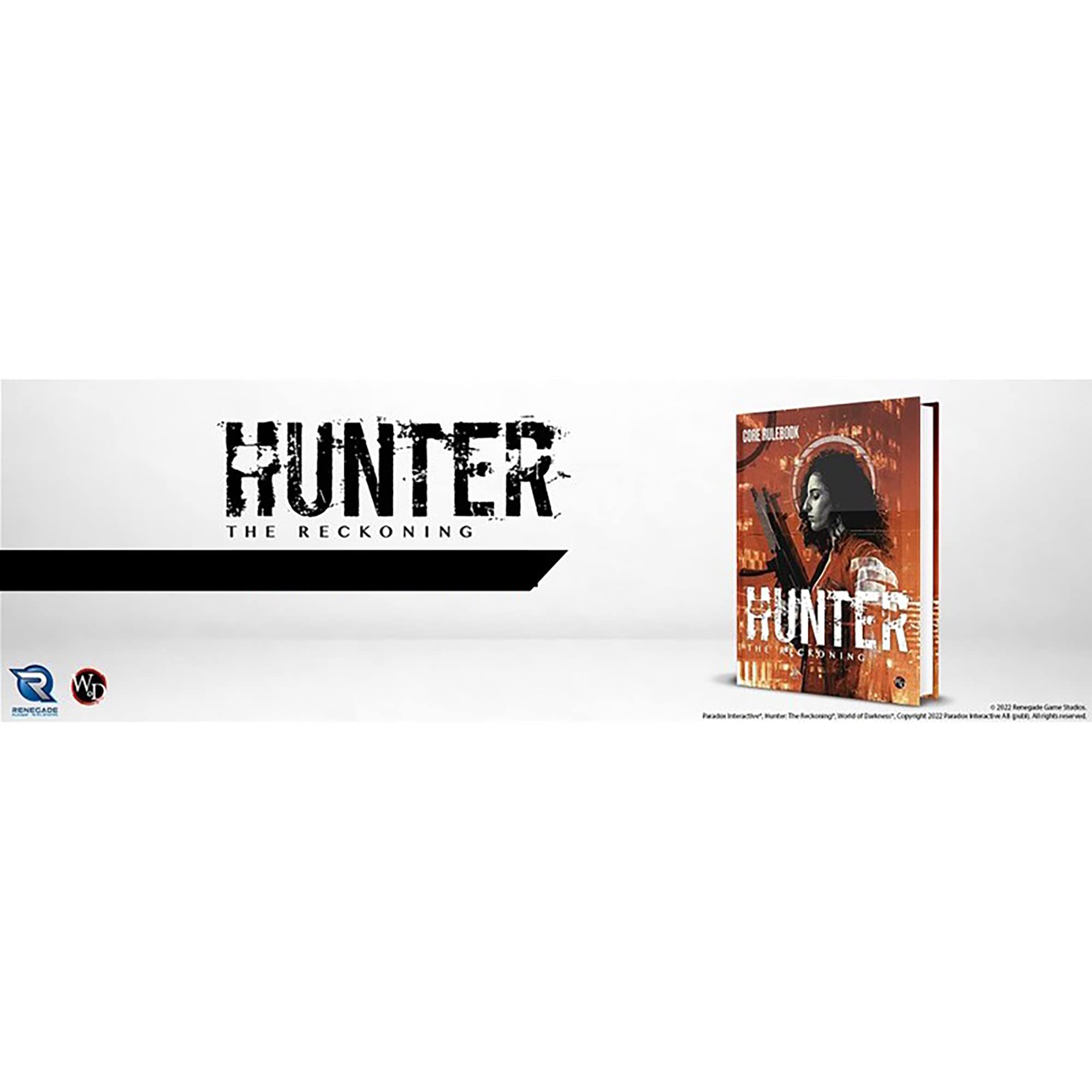 Full-color illustrations throughout Hunter 5e core rulebook elevate mood and scene design