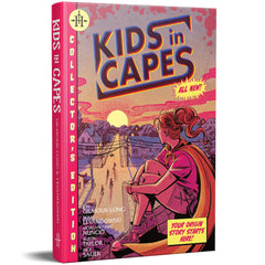Renegade Kids in Capes softcover cover with vibrant comic-style art for family gameplay