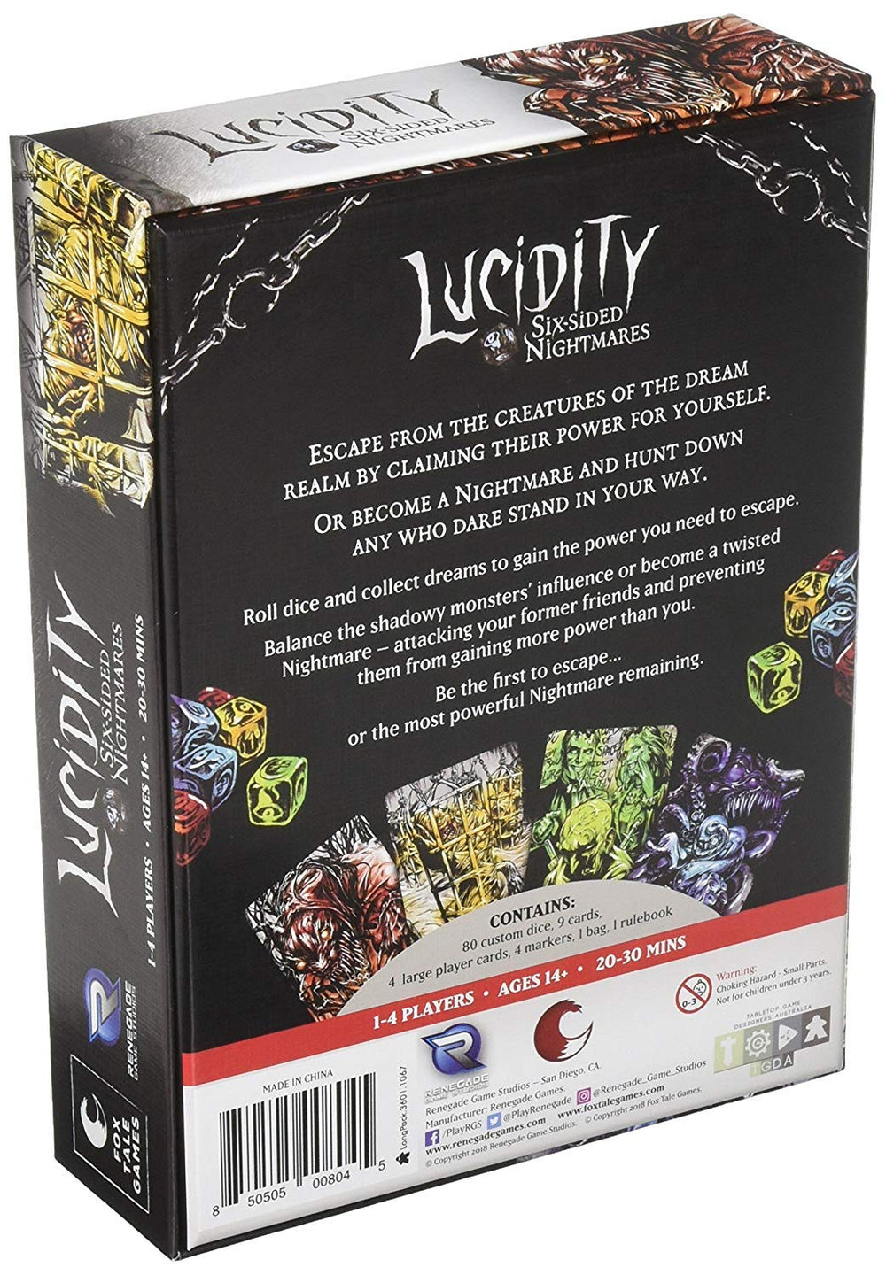 Renegade Lucidity nightmare dice used to draw power
