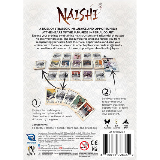 Renegade Naishi ninja and ronin characters in play area.