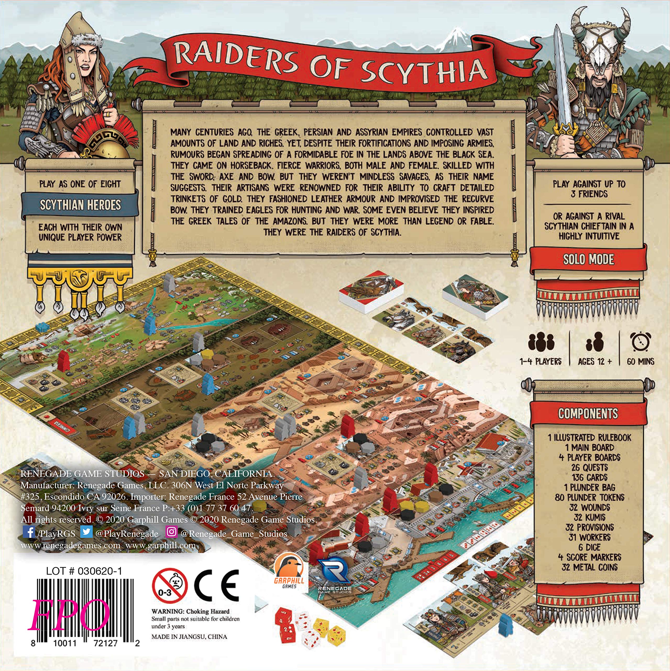Renegade Raiders of Scythia solo mode for a challenging, immersive playthrough.