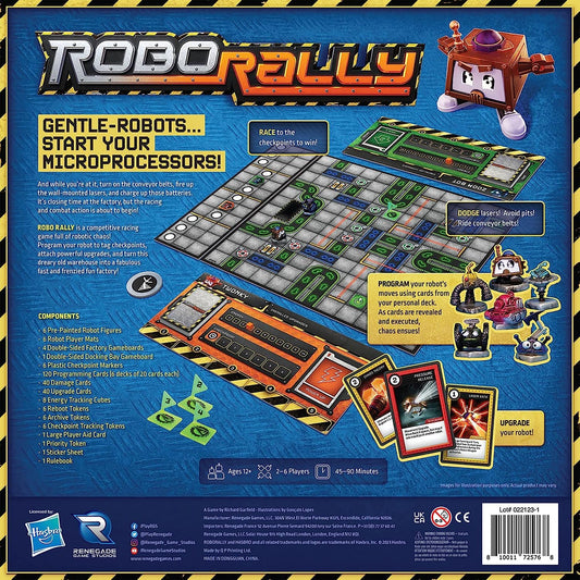 Renegade Robo Rally factory gameboard showing chaotic race arena.