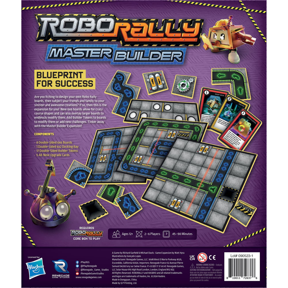 Renegade Robo Rally Master Builder factory floor tokens for customization