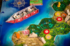 Renegade Game Studios The Search for Lost Species island map—plan expeditions across Indonesian and Papua New Guinea regions.