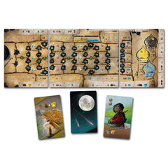 Renegade Games Wayfarers of the South Tigris board setup showing explorers assembling tools
