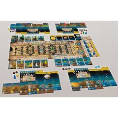 Renegade Games Wayfarers of the South Tigris House of Wisdom reference in play