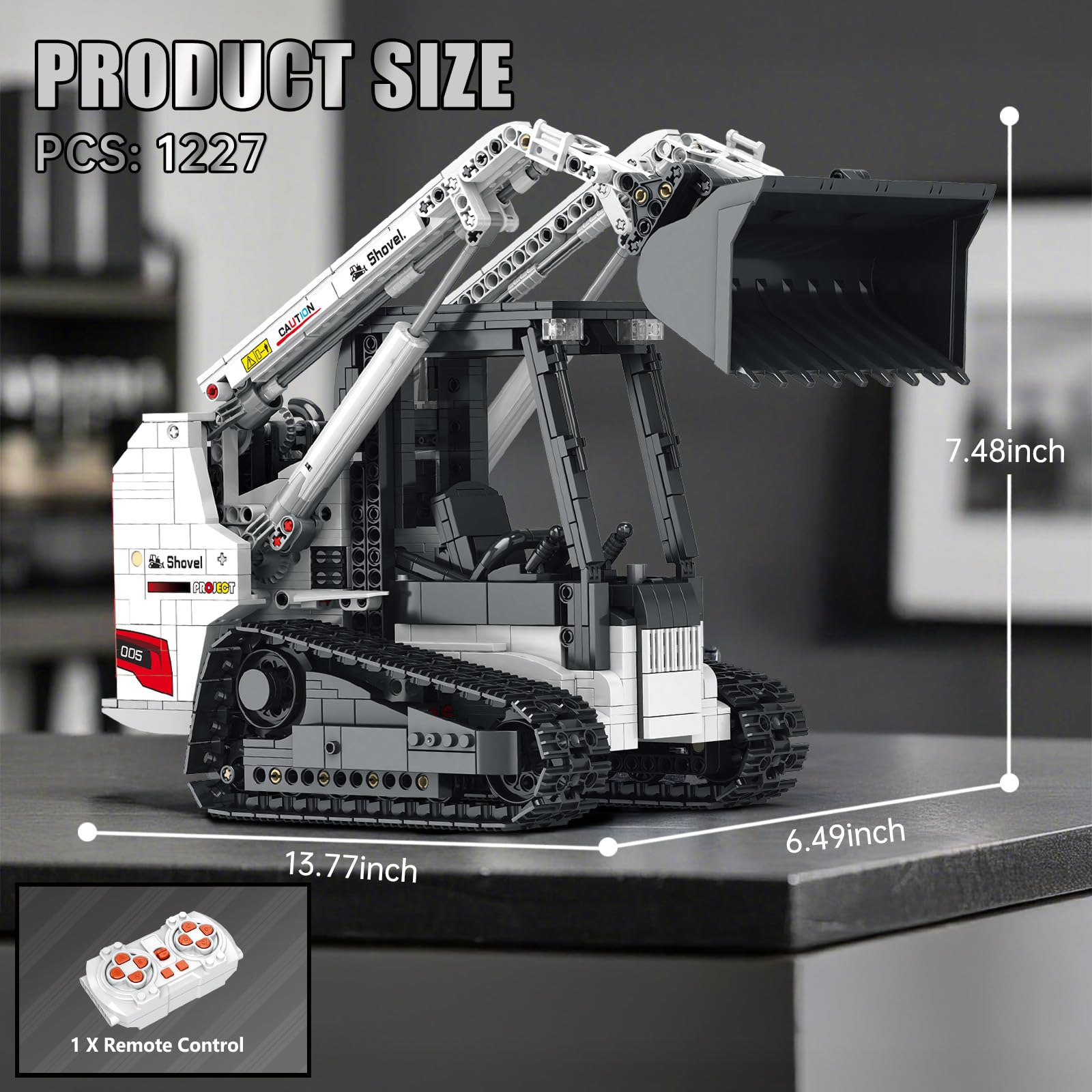 Reobrix Bobcat loader bucket movement demonstrated in motion