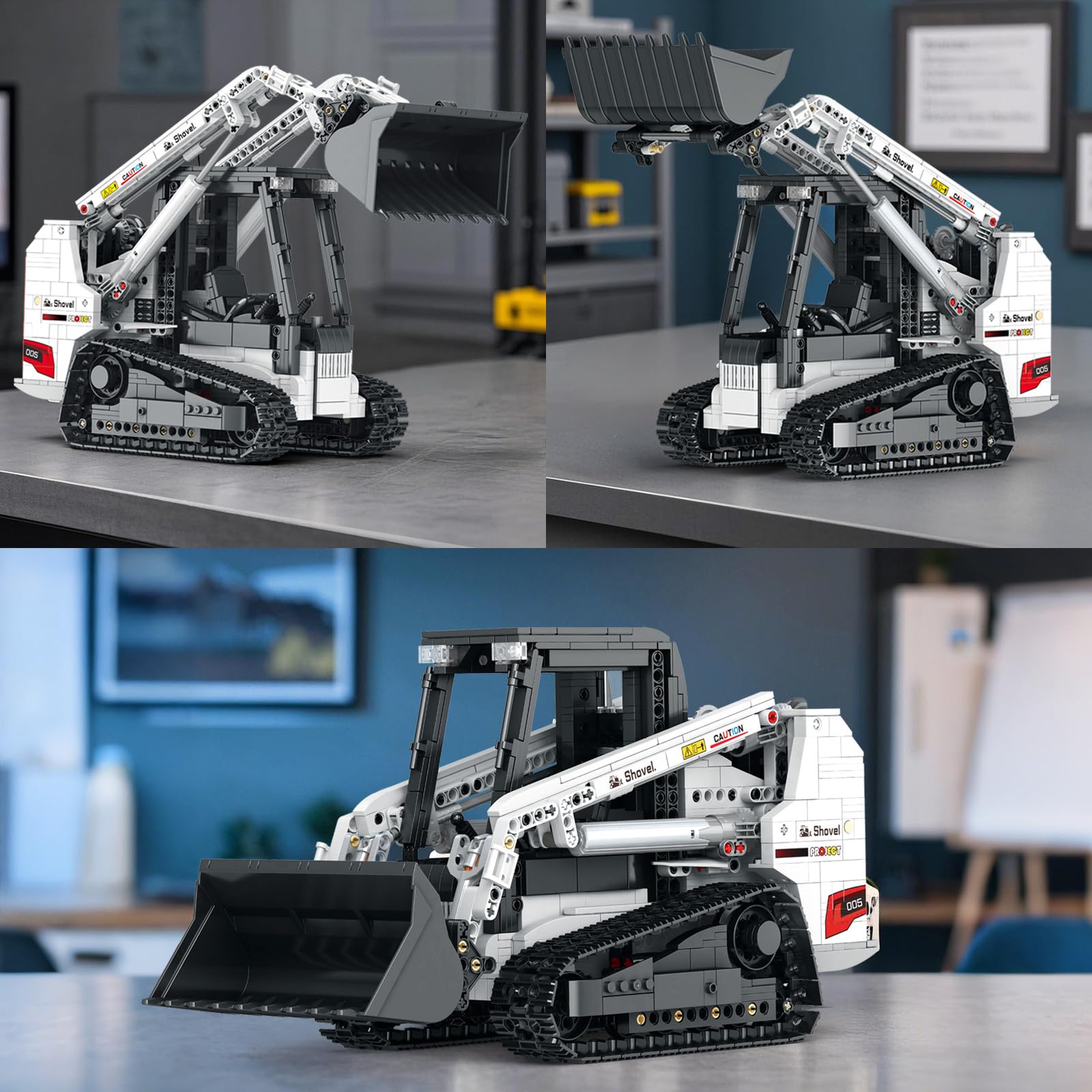 Reobrix Bobcat loader engine door detail with piston-inspired realism