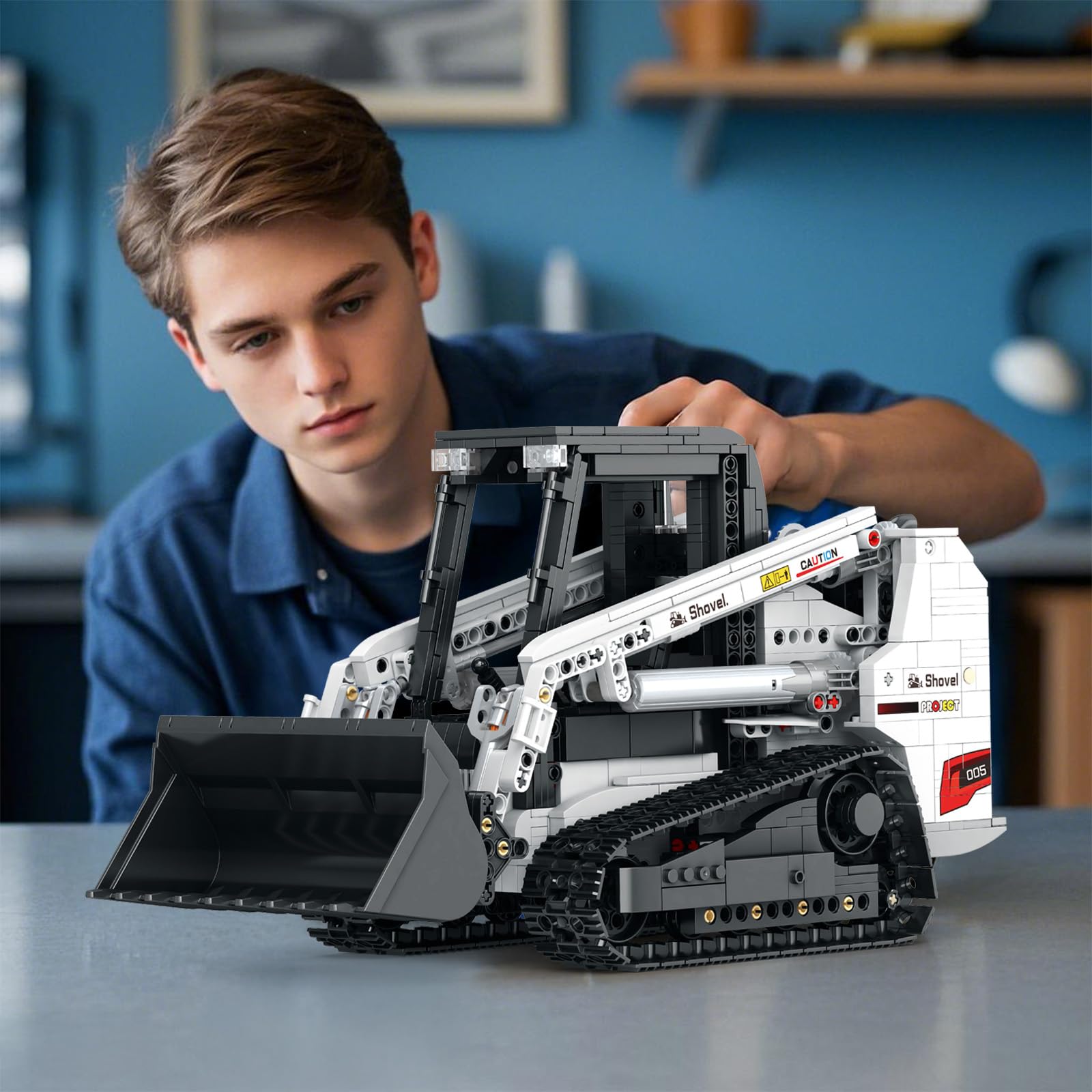 Reobrix Bobcat loader 1227-pcs kit highlighting durable ABS construction