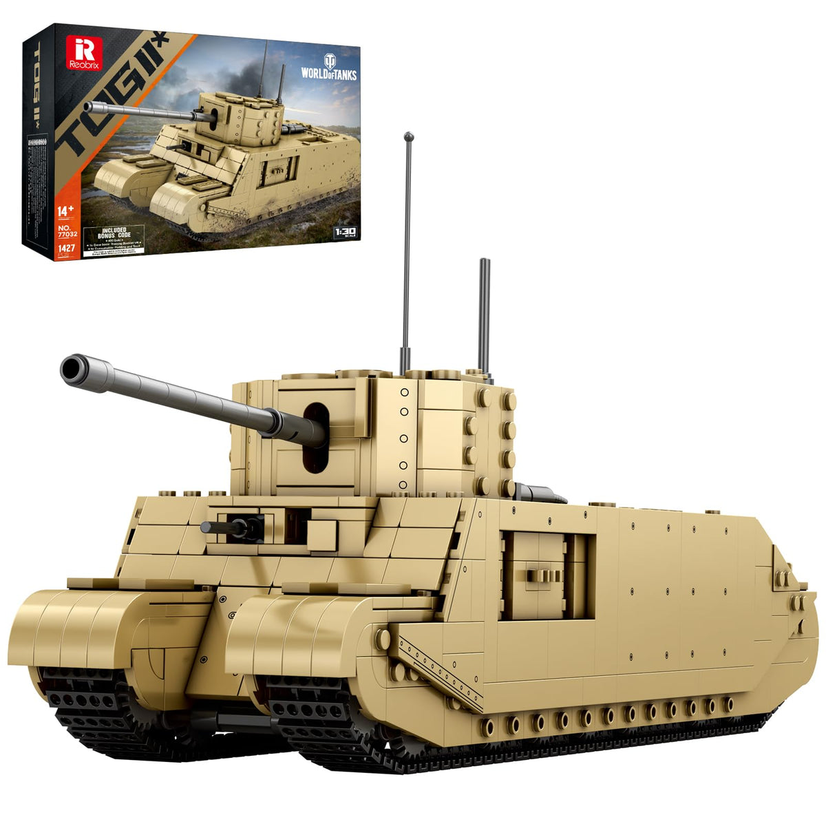 Reobrix TOG2 tank building set assembly instructions guide precise build
