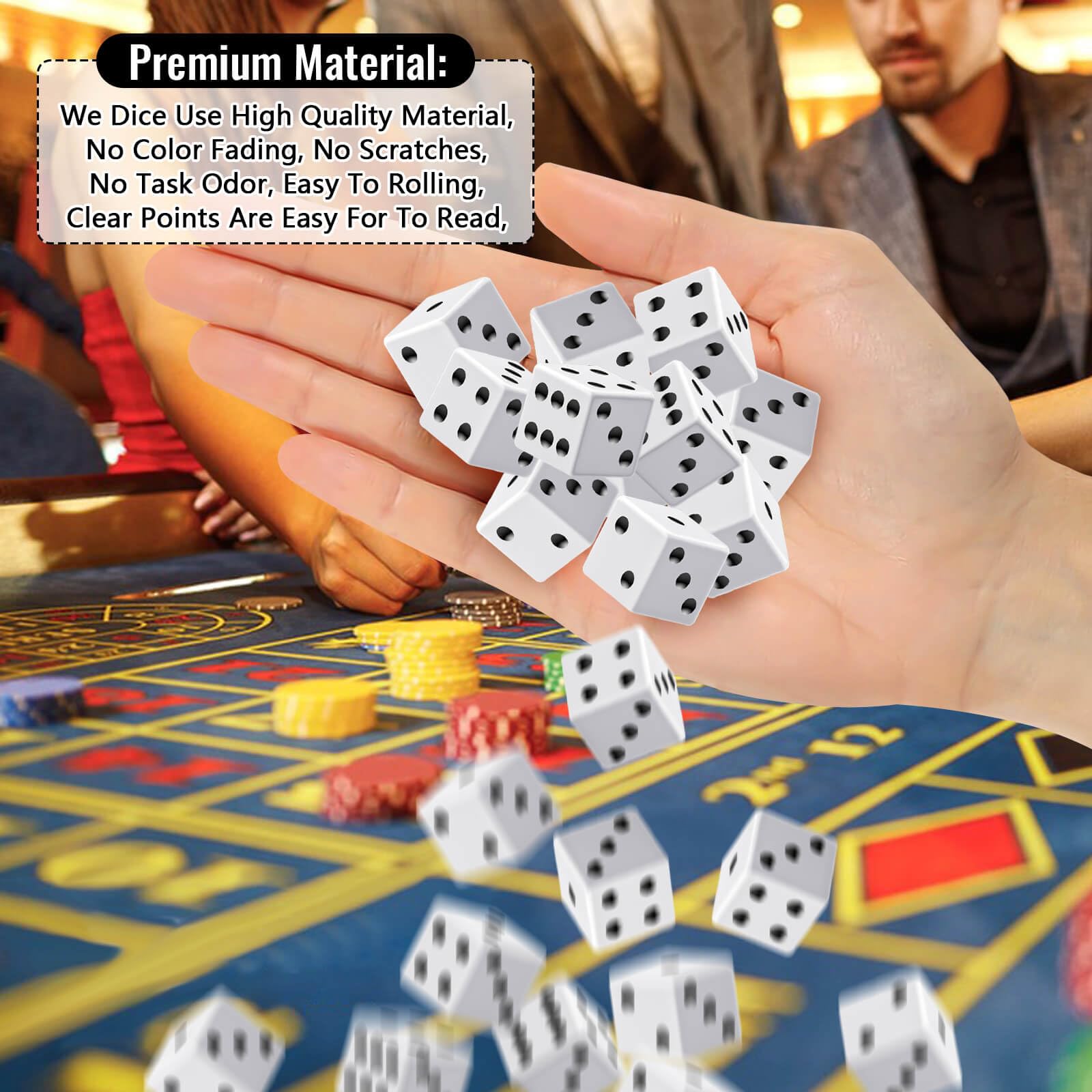Rerdeim 16mm dice size provides balanced feel for rolling in many games.