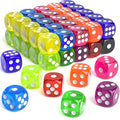 Rerdeim 60-piece dice set: vibrant bulk dice for classroom use and family game nights.