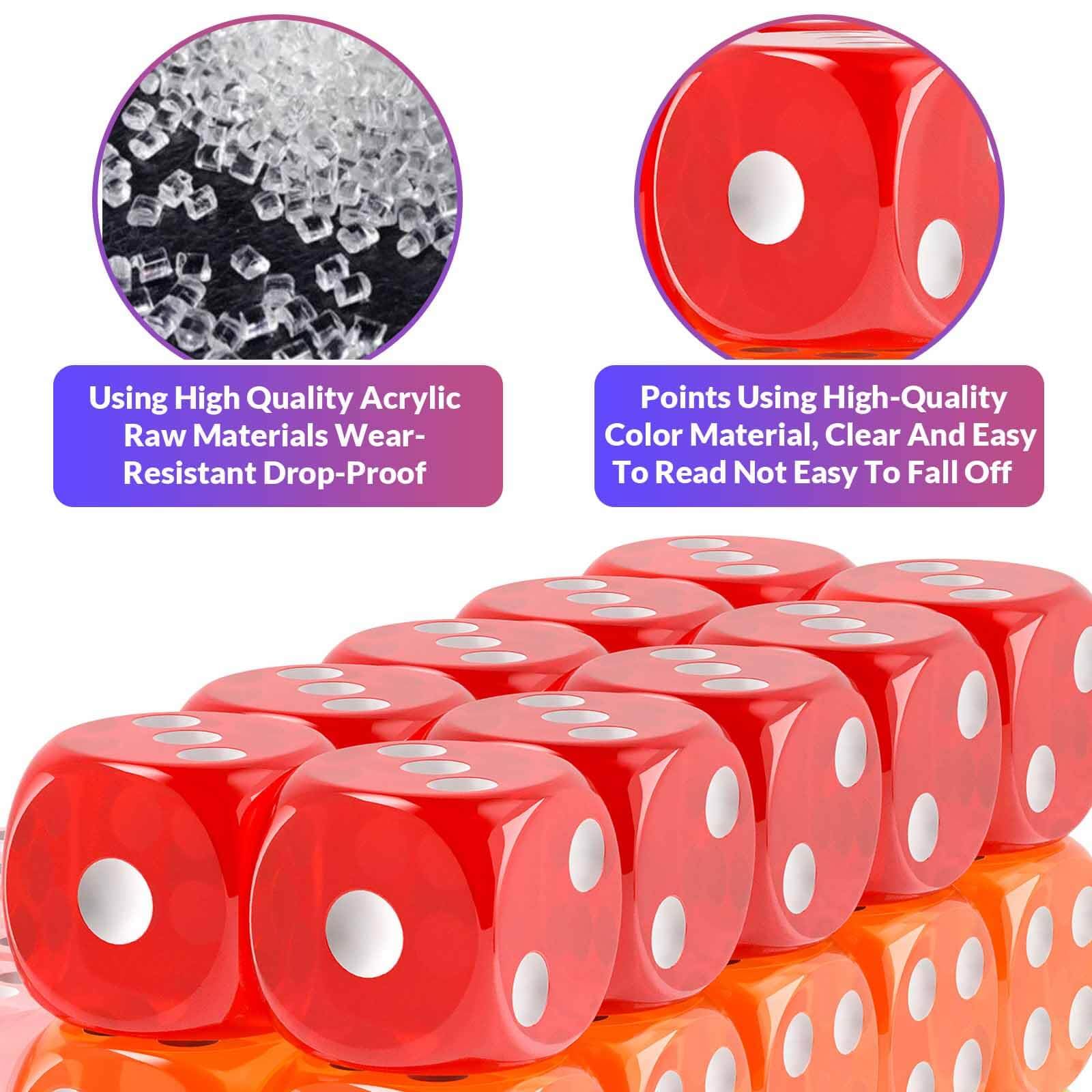 Rerdeim packaging and stacking of bulk dice for easy storage