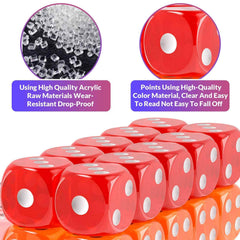Rerdeim packaging and stacking of bulk dice for easy storage