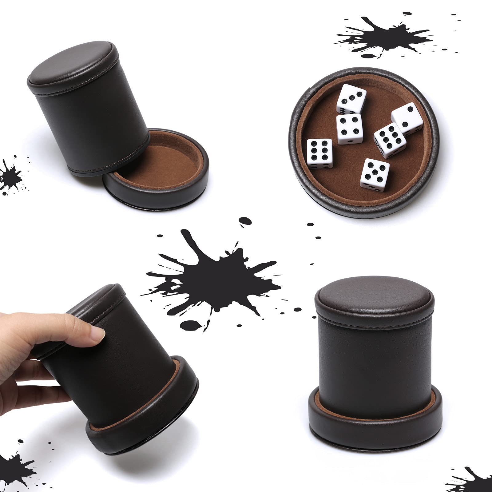 RERIVER dice cup straight-wall design supports stable dice shaking.