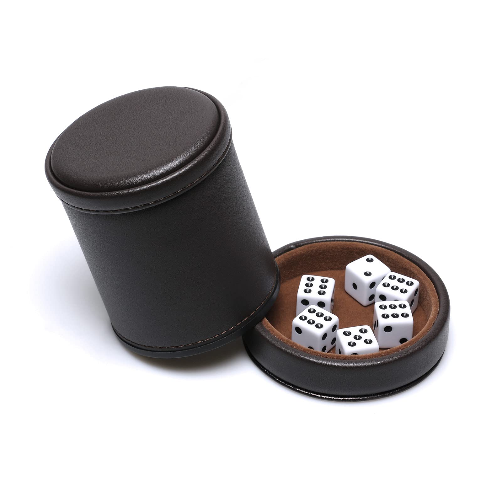 RERIVER interior felt lining reduces shaker noise during game night.