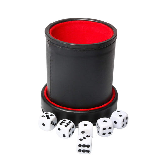 RERIVER dice cup lid closeup showing secure fit for spill protection.