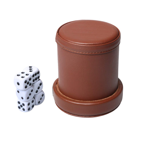 RERIVER dice cup lid secured design keeps dice contained during play.