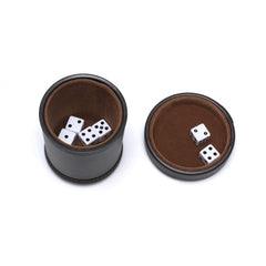 RERIVER dice cup interior demonstrates noise-muffling during shaking.