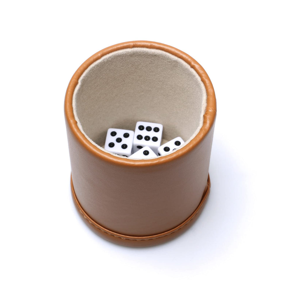 RERIVER dice cup with felt lining to muffle dice noise