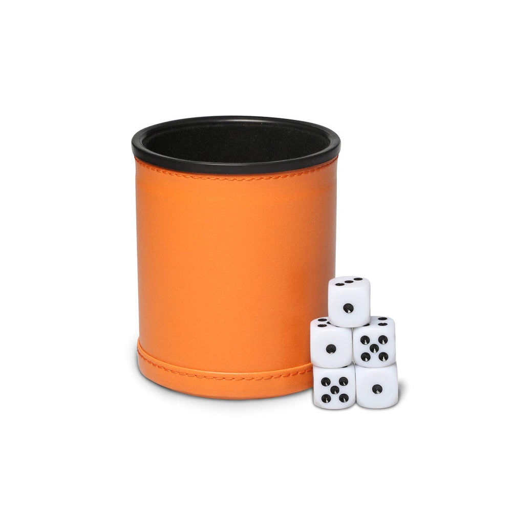 RERIVER dice cup promotes quieter shakes during Farkle or Yahtzee sessions.