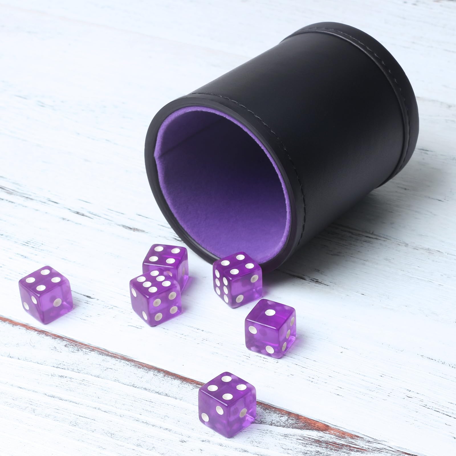 RERIVER dice cup width 3.1 inches with straight walls