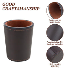 RERIVER leather cups dampen shake noise for calmer gameplay.