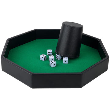 RERIVER tray features velvet interior that reduces dice noise during rolls