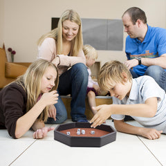 RERIVER dice tray protects table from scratches during play.