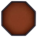 RERIVER dice tray top view with felt lining for quiet rolls.