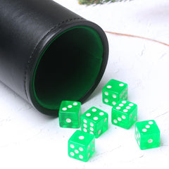 RERIVER green translucent D6 dice for clear results during gameplay.