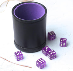 RERIVER includes six purple translucent D6 dice for immediate gameplay