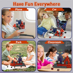 Resflycheng Lava Portal travel-friendly blocks in backpack for on-the-go learning
