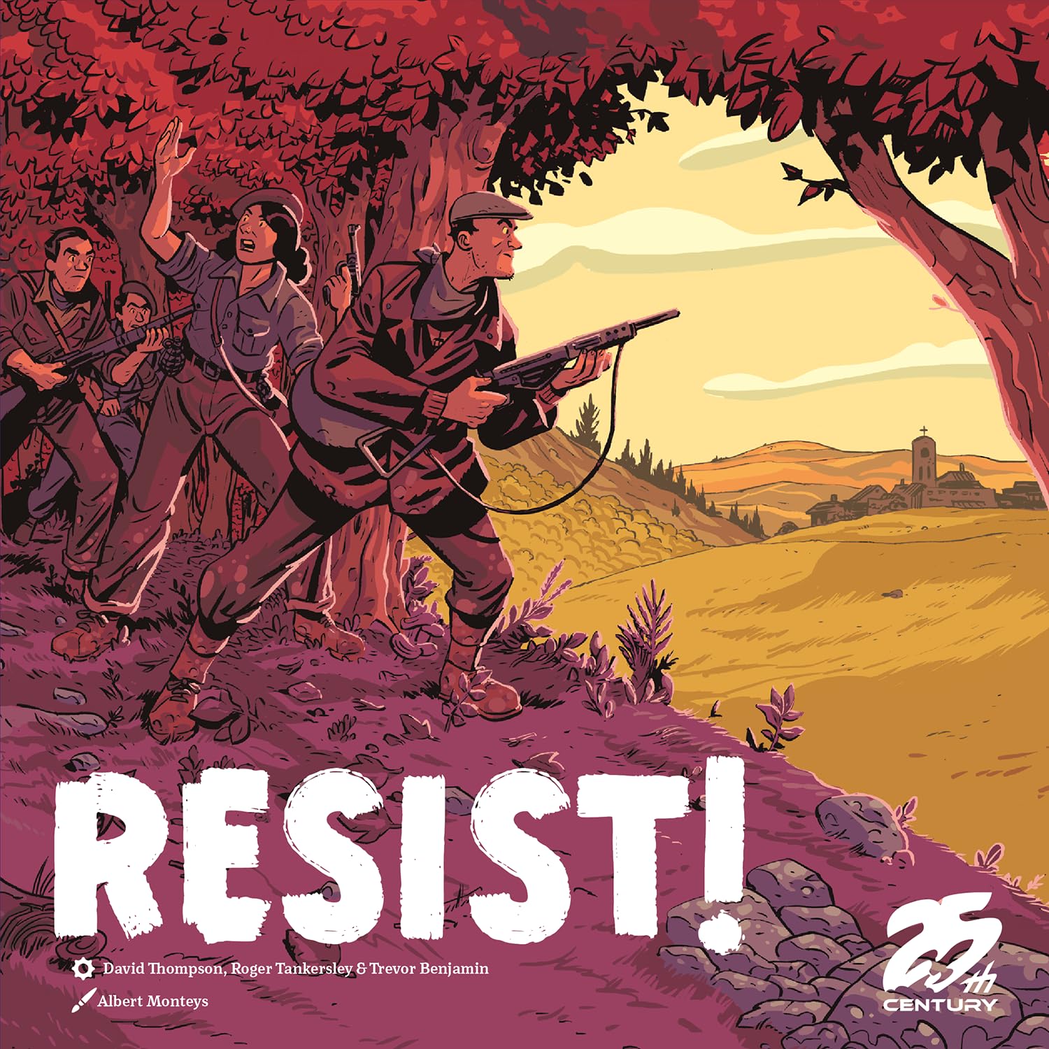 Resist! front cover by 25th Century Games signals a tense solo strategy experience.