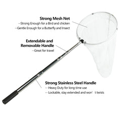 RESTCLOUD butterfly net with 24-inch depth for larger specimens