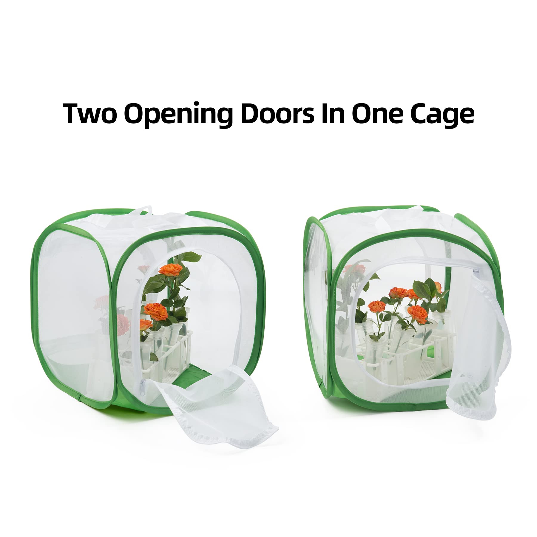 RESTCLOUD Insect Mesh Cage with side doors for convenient feeding and cleaning access