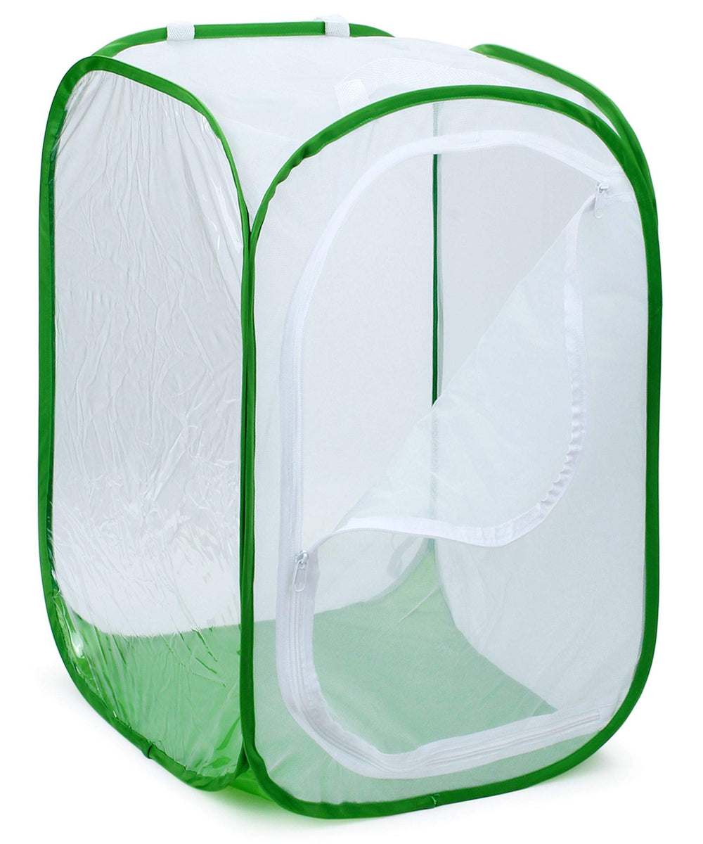 RESTCLOUD Monarch Habitat front view showing sturdy frame for reliable caterpillar rearing