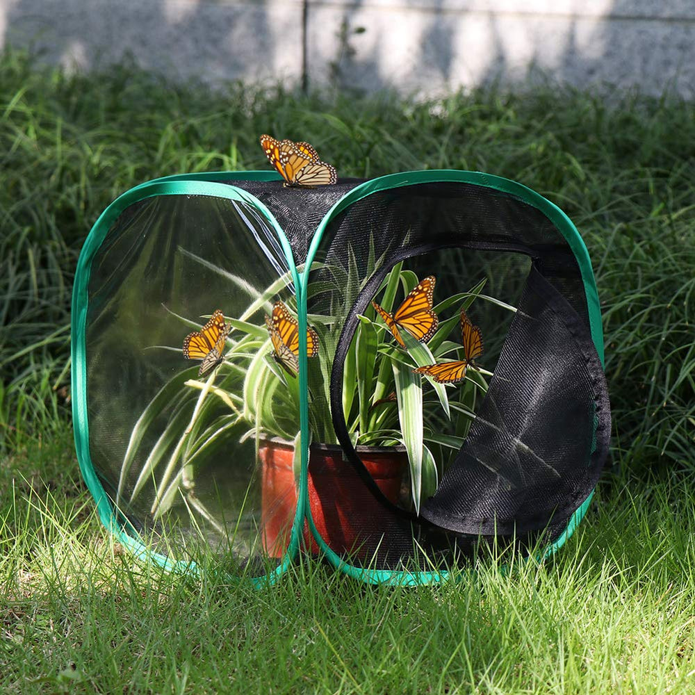 RESTCLOUD pop-up butterfly habitat expanded for easy airflow demonstration.