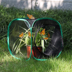 RESTCLOUD pop-up butterfly habitat expanded for easy airflow demonstration.