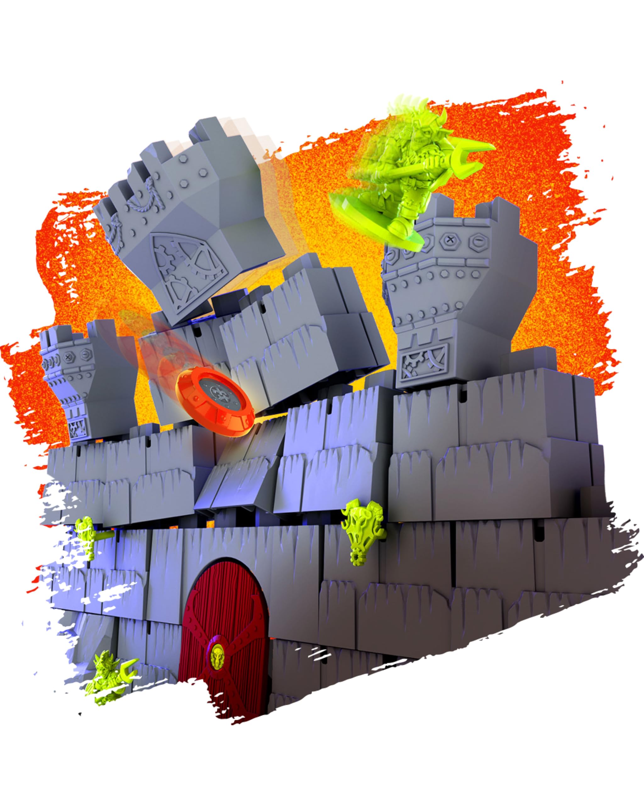 Durable siege launches provide reliable play in Fortress War by Restoration Games.