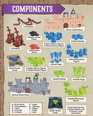 Tactics cards and heroes add strategic depth to Fortress War by Restoration Games.