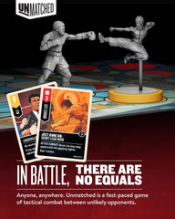Restoration Games Unmatched Bruce Lee miniature for fast-paced combat.